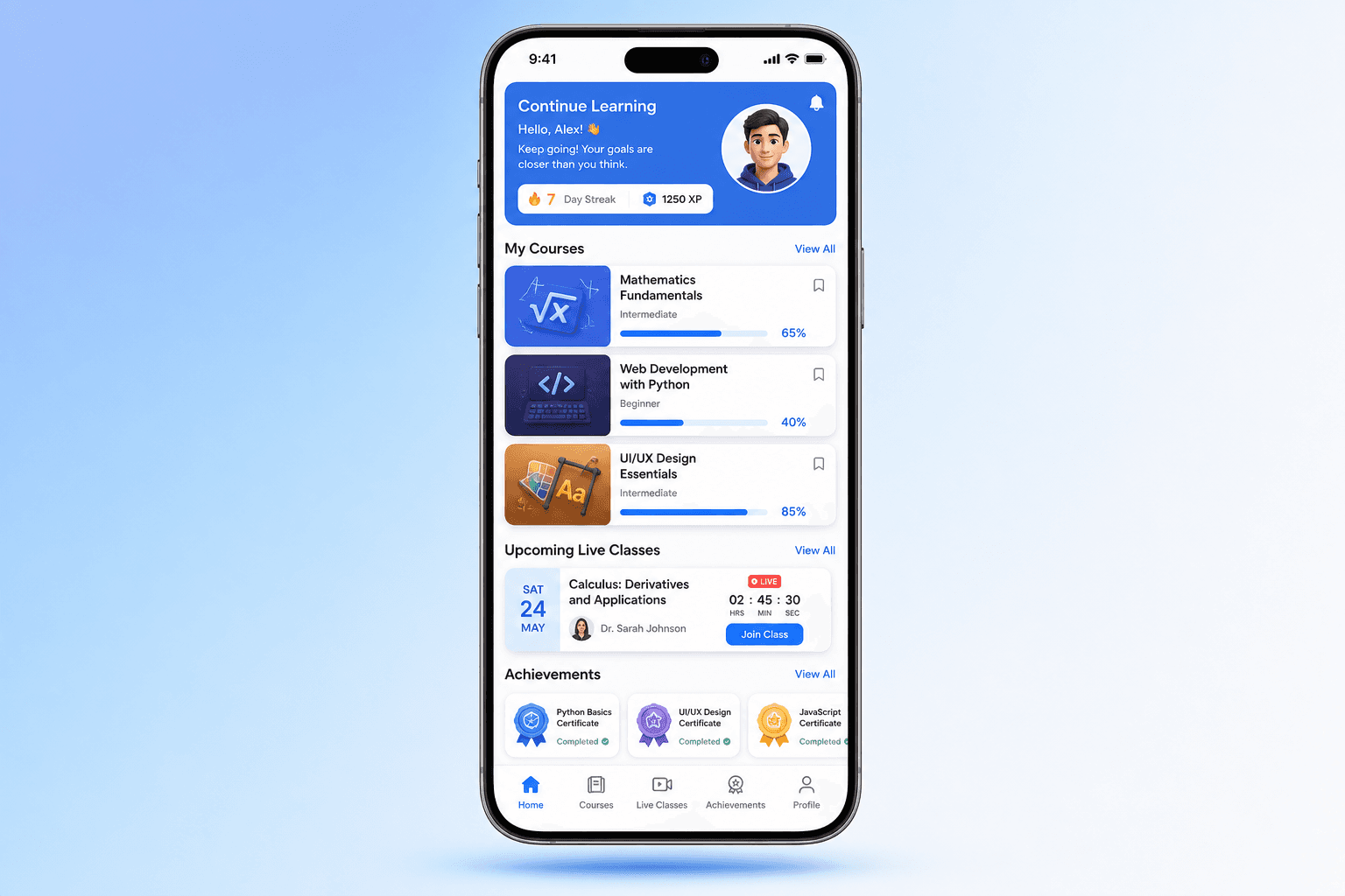 App giáo dục — kết nối học viên, quản lý lớp dễ dàng
