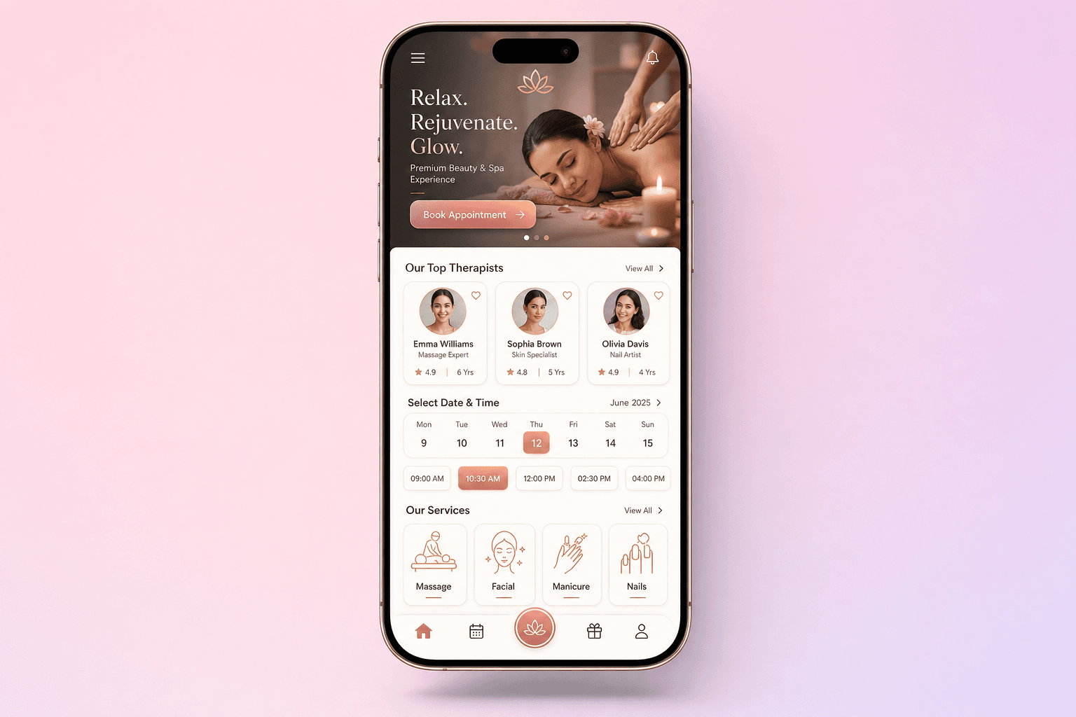 App đặt lịch spa — giữ chân khách bền vững